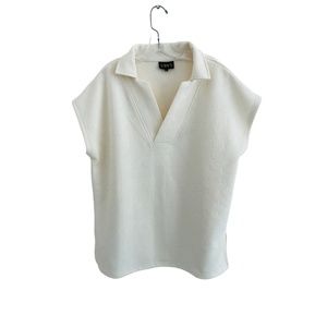 SYSS The Label Quilted Top Ivory Size Medium